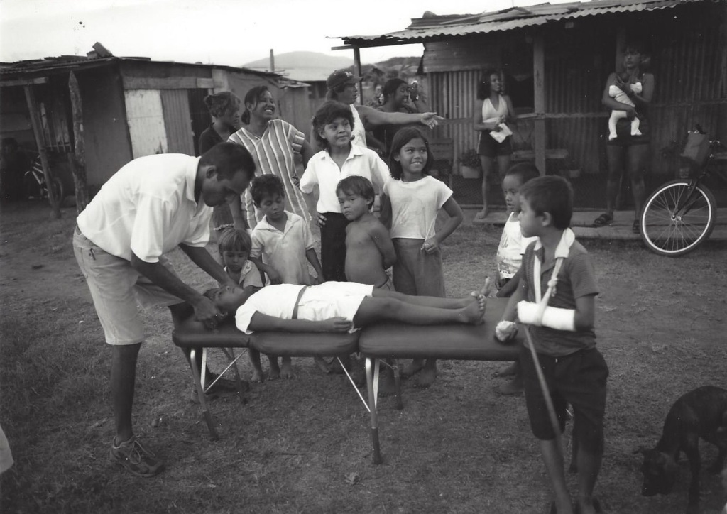 Dr. James Lee adjusting in Costa Rica